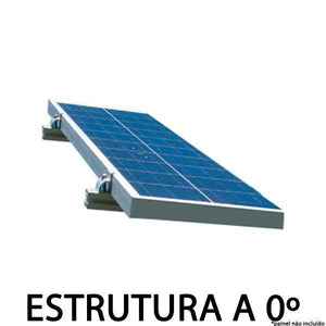 Estrutura de alumínio para 1 painel fotovoltaico 0°